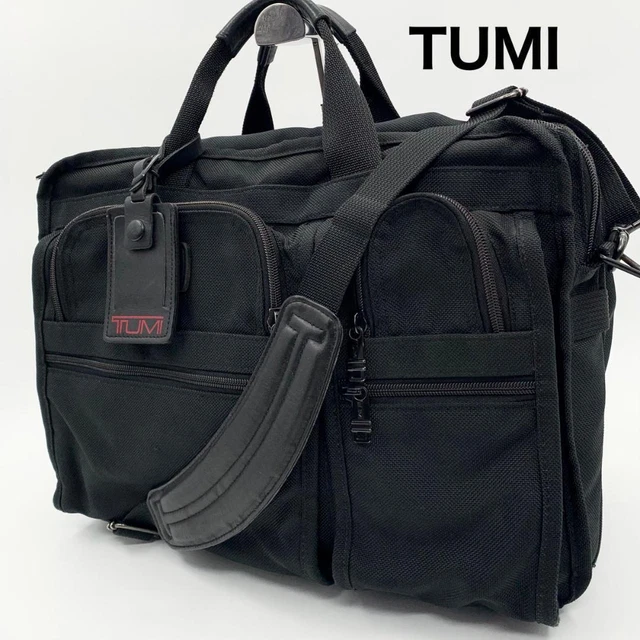 Tumi Business Bag Alpha Black Canvas 2Way Men'S mens
