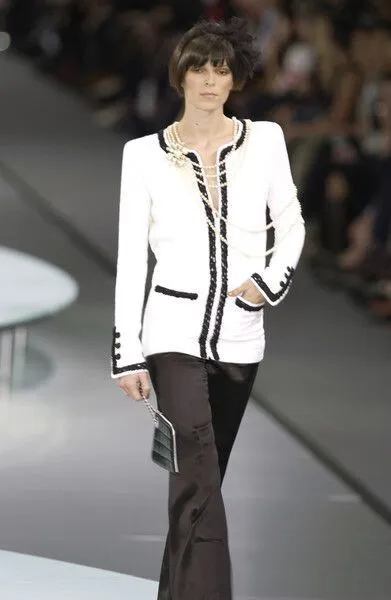 CHANEL SPRING 2002 Runway Tweed Jacket With CC Buttons FR40 $1,250.00 -  PicClick
