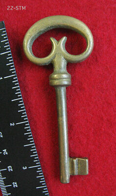 Old Antique Brass Key - GENUINE Skeleton Barrel Vintage -  More Weird Keys Here!