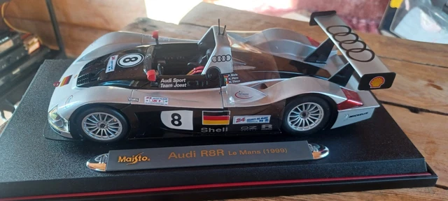 Miniatura Audi R8r Le Mans 1999 Maisto 1/18 Gt Racing Caixa