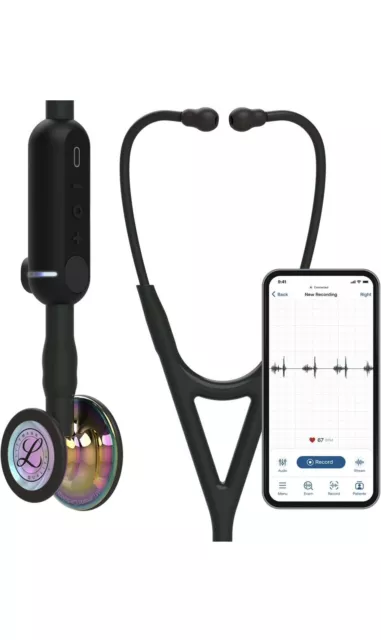 BNIB 3M™ Littmann® CORE Digital Stethoscope, 8570 High Polish Rainbow Chestpiece