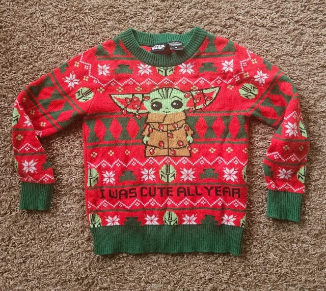 Baby Yoda 3T Star Wars 3T Mandalorian The Child Knit Ugly Sweater Grogu
