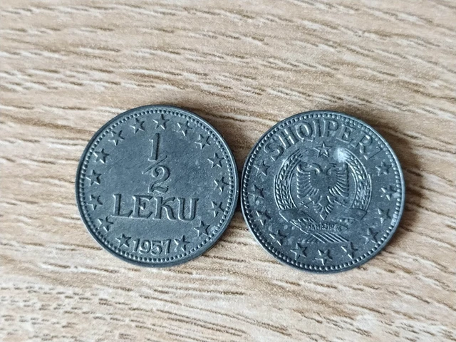 Albania 1/2 leku 1957 Price for one coin