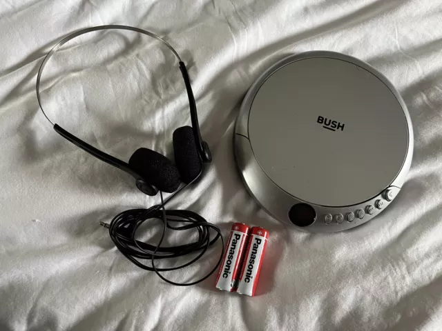 Bush PCD-220B Portable CD Player Jog Proof Silver Working