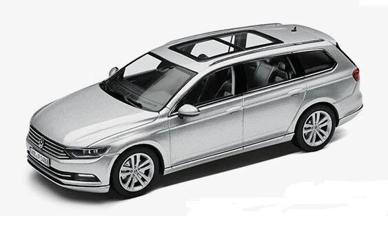 Genuine Vw Passat B8 Estate Reflex Metallic Silver 1:43 Scale Diecast Model Car