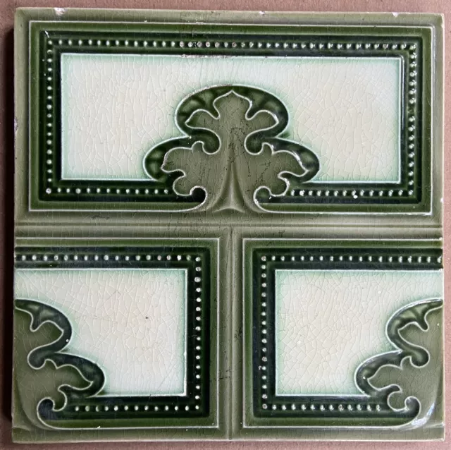 Alfred Meakin - Antique Art Nouveau Majolica Tile C1900
