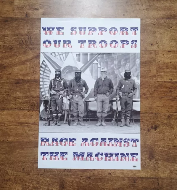 Rage Against The Machine We Support Our Troops Evil Empire Promo Poster Original