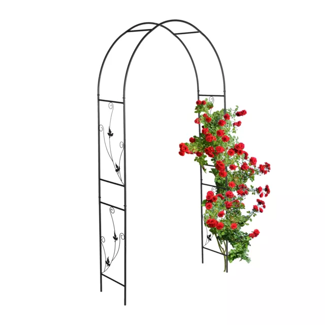 Arco ferro rose rampicanti sostegno piante giardino supporto pergolato struttura