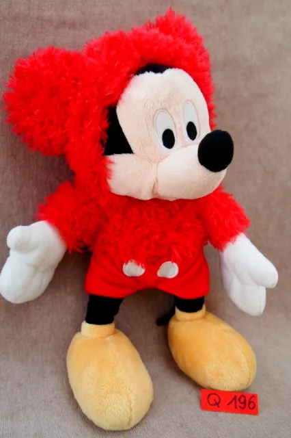 Peluche n°Q196: MICKEY 28CM Disney marque NICOTOY capuche amovible