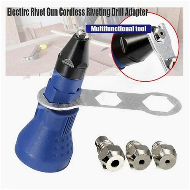 Cordless Drill Adapter Core Riveting Riveter Electric Rivet Nut Screwdriver Tool