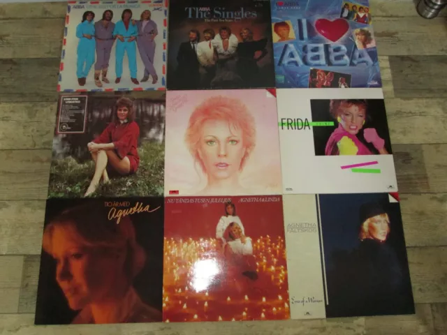 21 x Vinyl -Schallplatten -LP's -Abba Sammlung-Agnetha-Annafrid-Björn-Benny