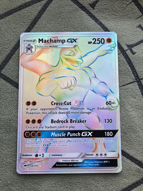 Pokemon - Machamp GX - 154/147 - SM Burning Shadows - Secret Rare