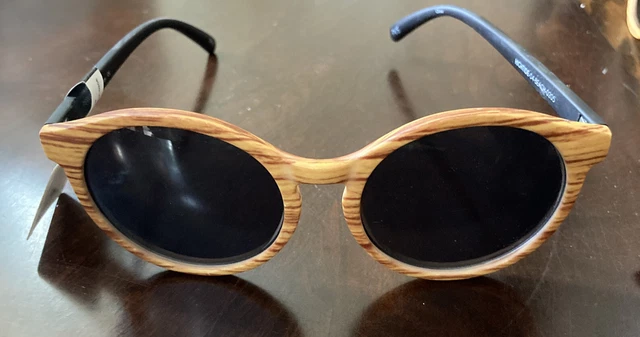 PERVERSE "High Tide" Brown Round Womens Sunglasses Designer New
