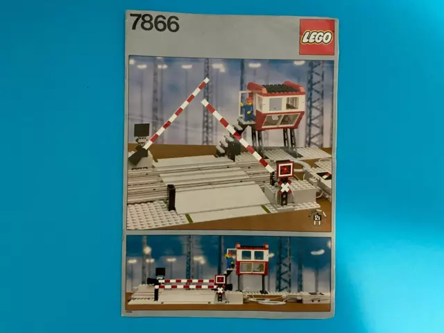 Solo manual de instrucciones de cruce de carretera con control remoto Lego 7866