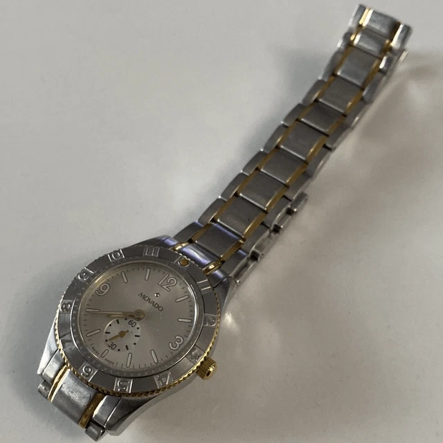 Donna Movado 81-E9-1860 bicolore 90 giorni garanzia ETA 980 153 sub secondo quadrante