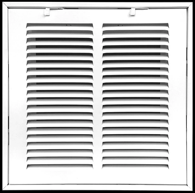 10" X 10" Steel Return Air Filter Grille for 1" Filter - Fixed Hinged - Ceiling
