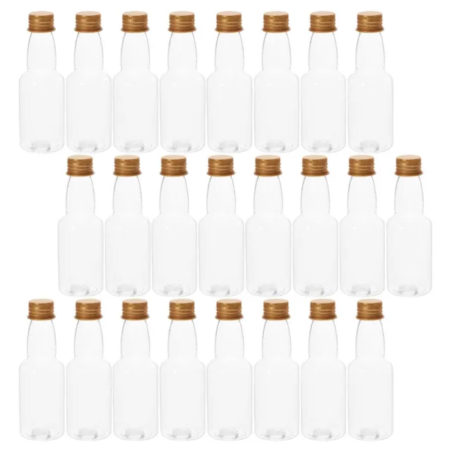 50 pz bottiglie per succo vuote bottiglie per succo di plastica bottiglie per succo d'acqua riutilizzabili bevande