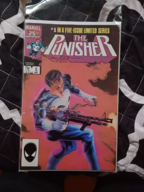 The Punisher #5 Limited Series 1986 1st Solo Run Signed