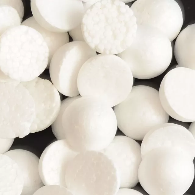 100x Half Round Solid Styrofoam Foam Balls for Christmas Wedding Party 30mm