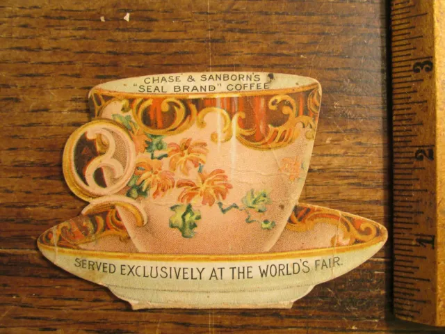 Antique Ephemera Chase & Sanborn Coffee World's Fair Advertising Trade Card