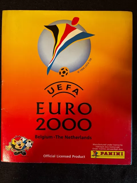 Panini Empty Album Vide Euro 2000 Belgium Foot Bon Etat Not Mint Rare 2