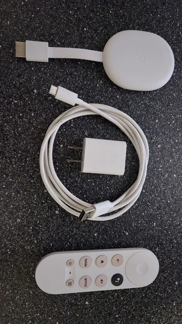 GOOGLE CHROMECAST 4K with Google TV - Snow $120.00 - PicClick CA