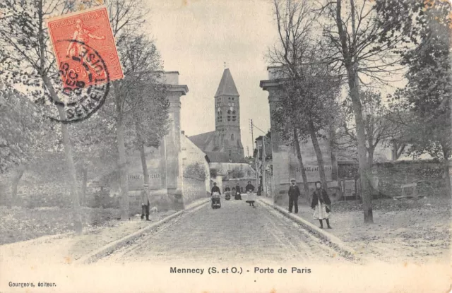 Cpa 91 Mennecy Porte De Paris