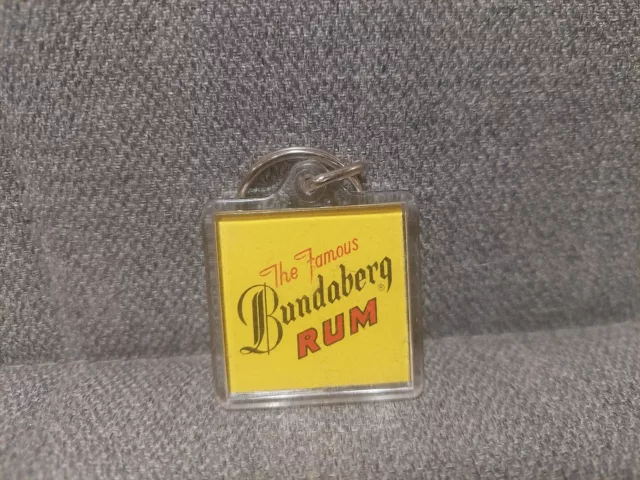 The Famous Bundaberg Rum Plastic Keyring - Bundy Roy ? Absolutely