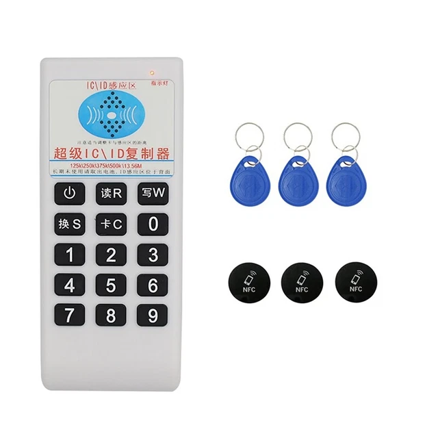Duplicatore RFID portatile lettore NFC 125 KHz T5577 writer 13,56 MHz chip UID M2H1