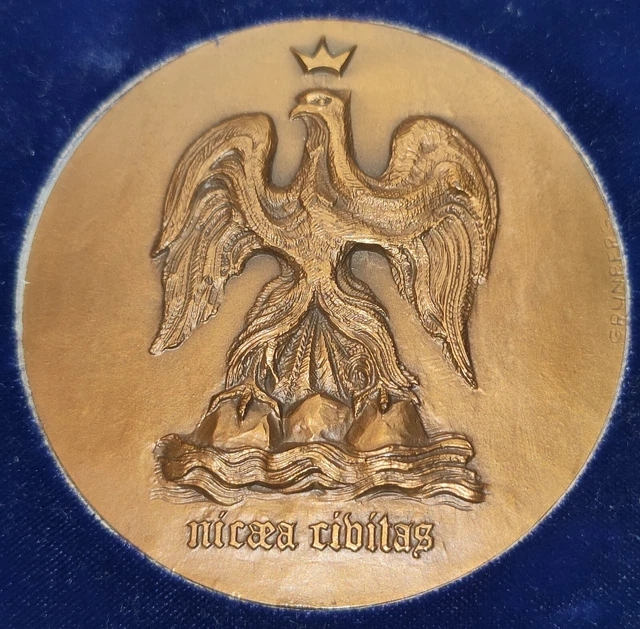 RARE ANCIENNE MEDAILLE EN BRONZE ALLEMANDE, VILLE ALLEMAGNE HOLZWICKEDE D:70mm - Collection