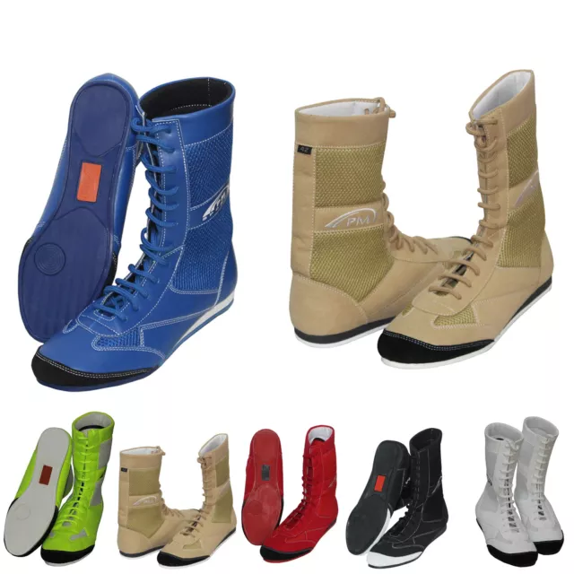 Boxing/ Wrestling Leather Boots in Junior and Adult sizes CLEARANCE SALE