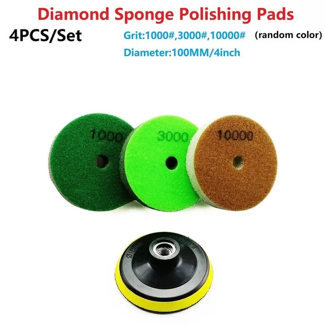Cuscinetti lucidanti spugna diamantata cuscinetti lucidanti color crema pietra mola