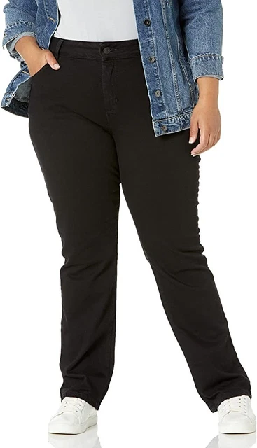 Lee NWT Relaxed Fit Plus 28W Petite Black Onyx