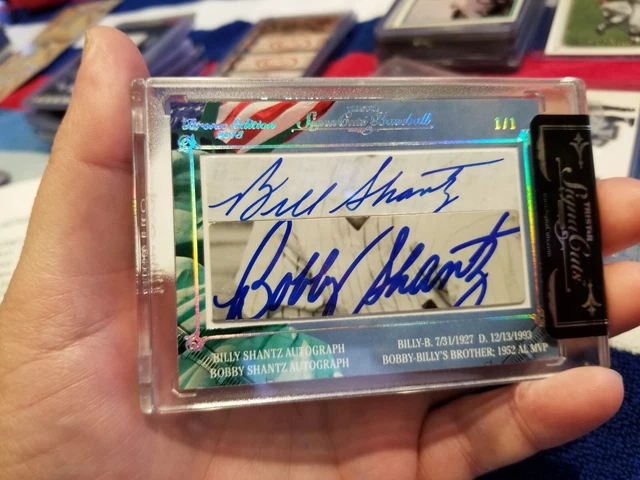 1 of 1 Bobby Billy Shantz Cut Signed Autographed Card New York Yankees