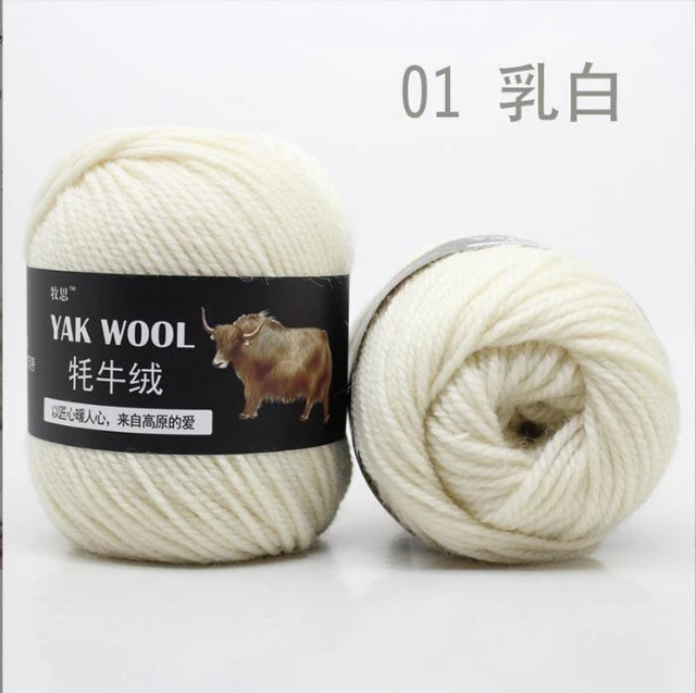 1000g Strickwolle Yak Wolle Cashmere Chunky Garn Crochet Soft Baby Baumwolle HOT 2