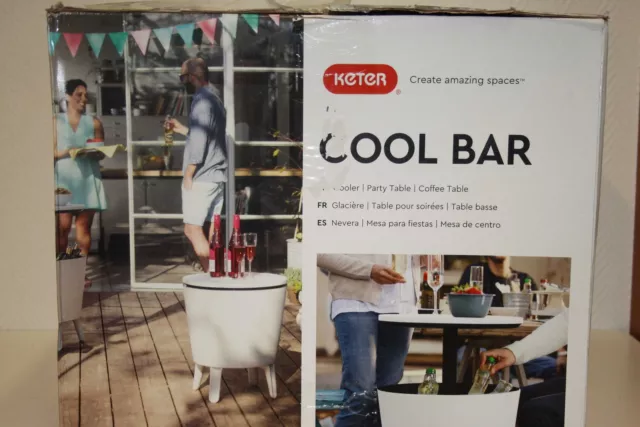 Keter Cool Bar Classic Schwarz Neu Rechnung MwSt