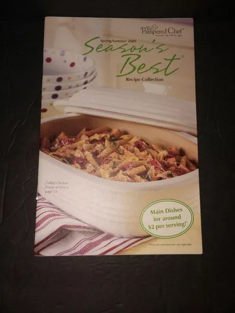PAMPERED CHEF SEASON'S Best Recipe Collection Cook Book Spring Summer ...