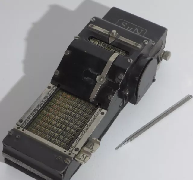 Kettenaddierer SuN, Seidel und Naumann, ca. 1920, defekt. Calculator.