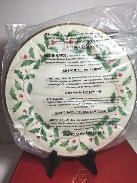 Lenox Holiday 6-Piece Dinner Plate Lot Seasonal Ivory Bone China Dinnerware Set