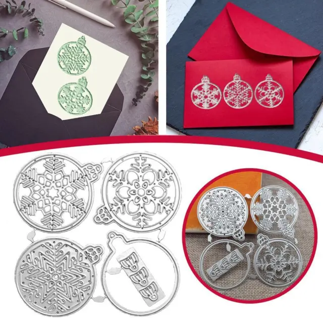 Snowball Metal Cutting Dies Scrapbooking Paper Cards Making Bel÷ Christmas Y8
