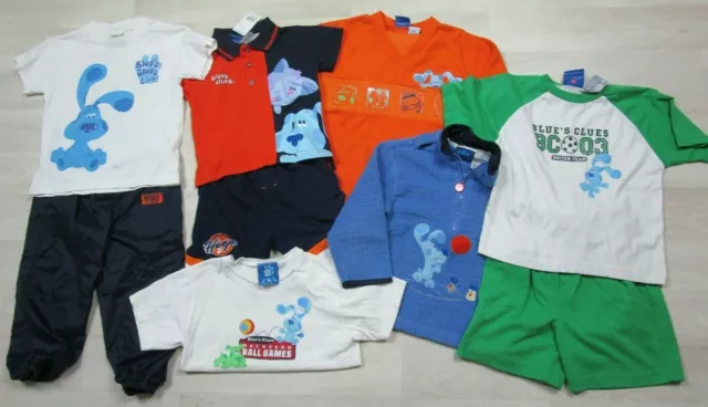 Vintage Blue’s Clues Lot of (9) Bundle 3T 5T Outfit Sets Nickelodeon Cartoon Dog
