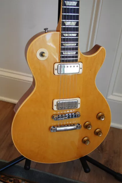 1977 GIBSON LES Paul Deluxe Natural with Maple Neck Spectacular ...