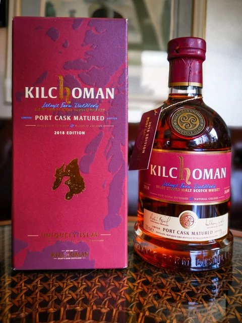 Rare Whisky Kilchoman Port Cask Matured Esition 2018 Single Malt Tourbé