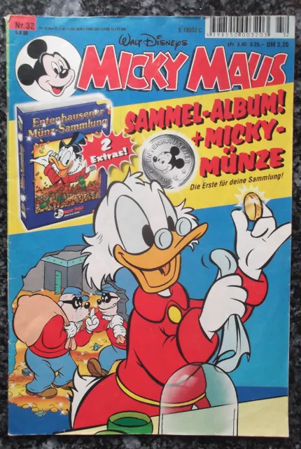 Micky Maus 1998 - Nr.32 - Original ( Z 2)  Sehr schönes Heft!!