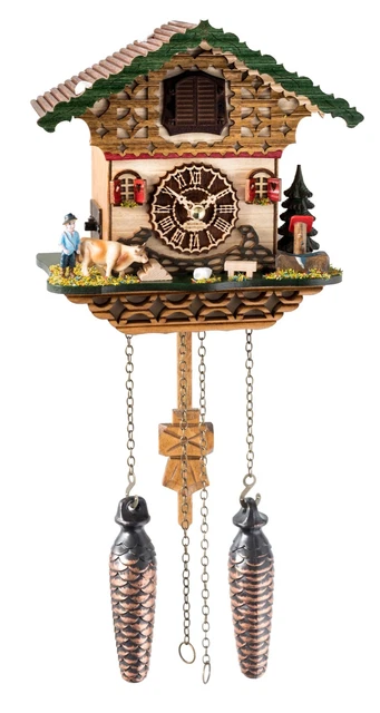 Orologio a cucù al quarzo Casa tipo Foresta Nera con musica TU 4293 QM nuovo