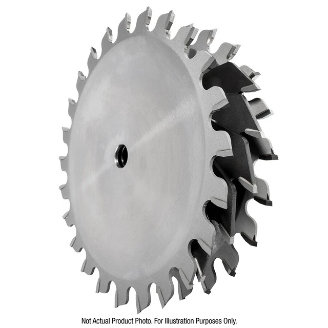 Amana 656030 Carbide Tipped Dado 6" D x 18T ATB/FT 10 Deg, 5/8 Bore, Dado Set 2