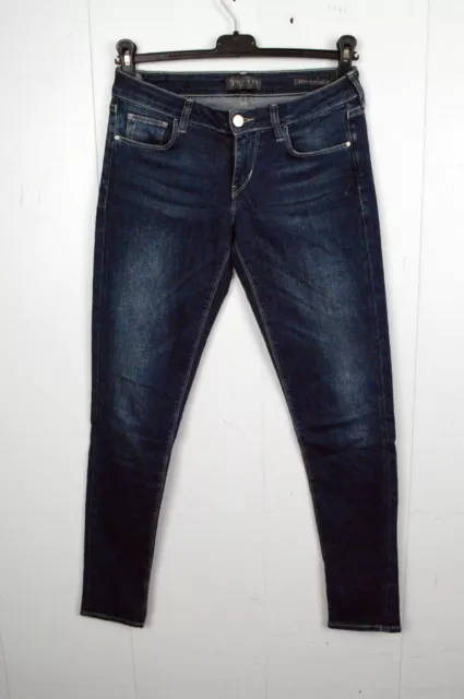 Jeans Donna Guess Taglia W26 IT40 Skinny Slim Pantalone Denim Blu Elasticizzato