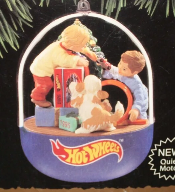 Hallmark 1995 My First Hot Wheels Keepsake Ornament Magic Light and Motion