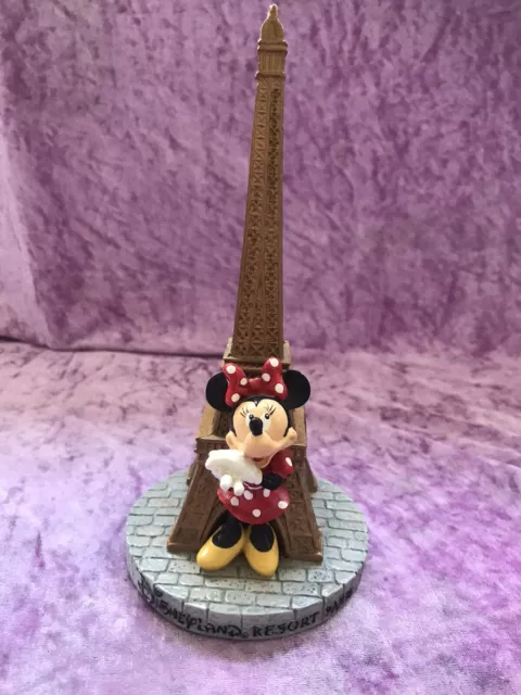 SUPERBE FIGURINE STATUE Minnie Tour Eiffel Disney Paris Disneyland