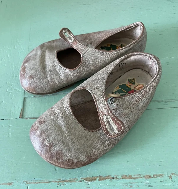 Scarpe vintage/retro Start Rite in pelle per bambini/bambini puntello/display
